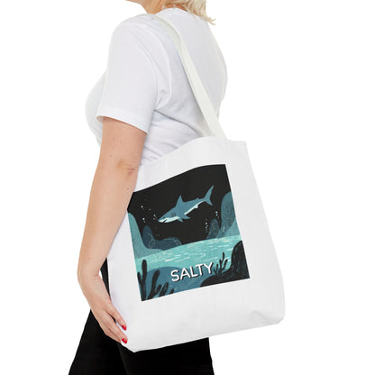 Shark Tote Bag - "Salty"