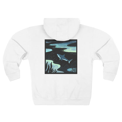 Shark Zip Hoodie — Shark Nightscape