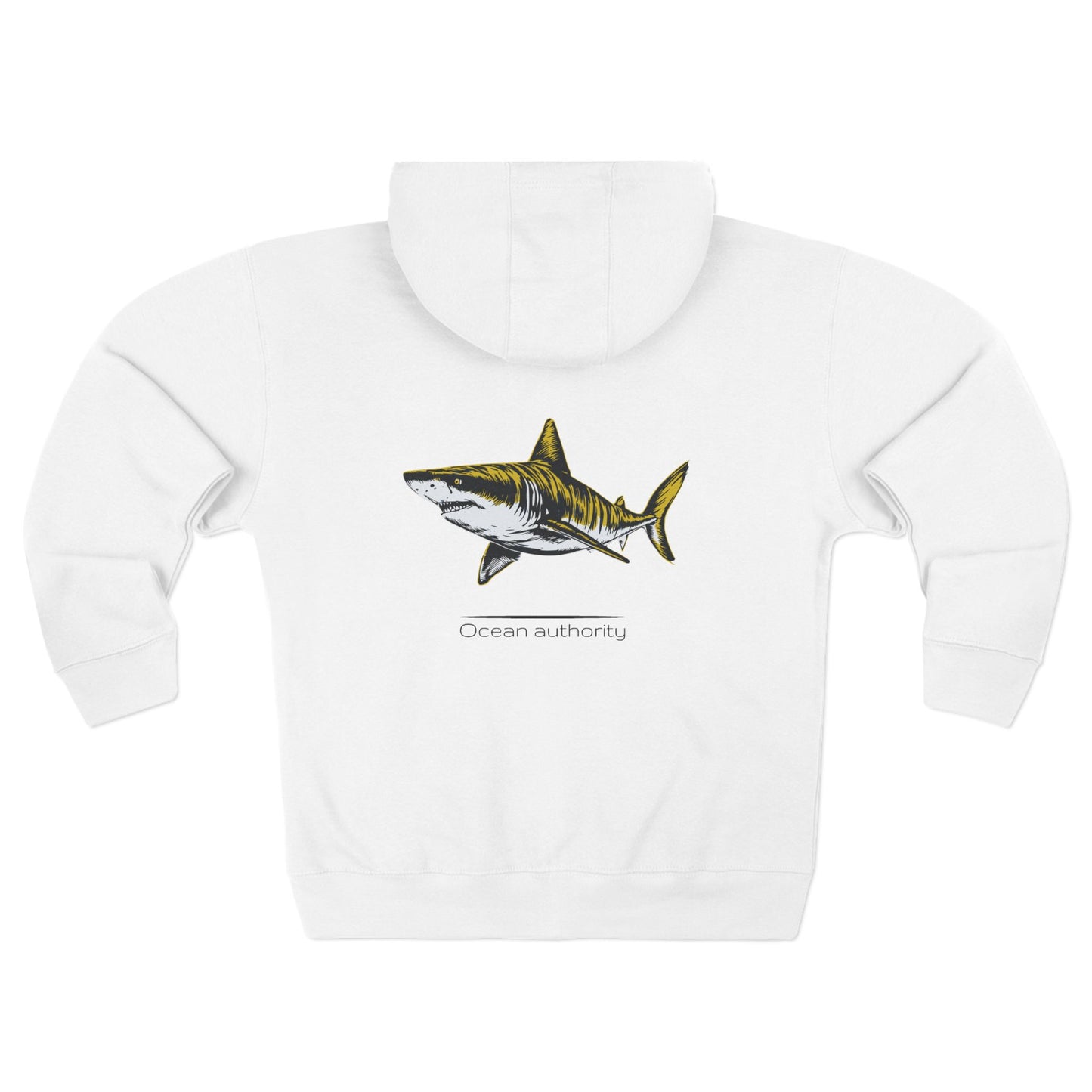 Tiger Shark "Ocean authority" Graphic Unisex Comfort Zip Hoodie