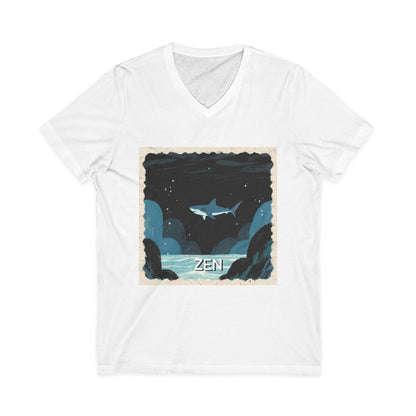 •V• Shark V-Neck Tee - Zen