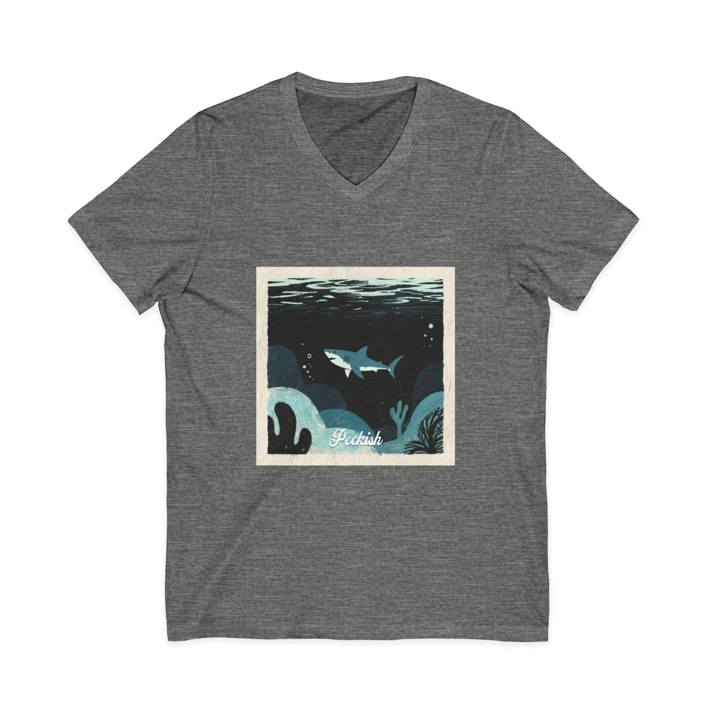 •V• Shark V-Neck Tee - Peckish