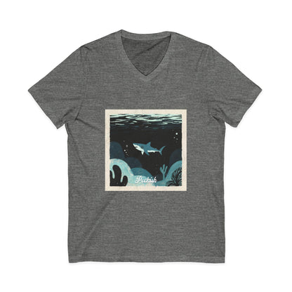 •V• Shark V-Neck Tee - Peckish