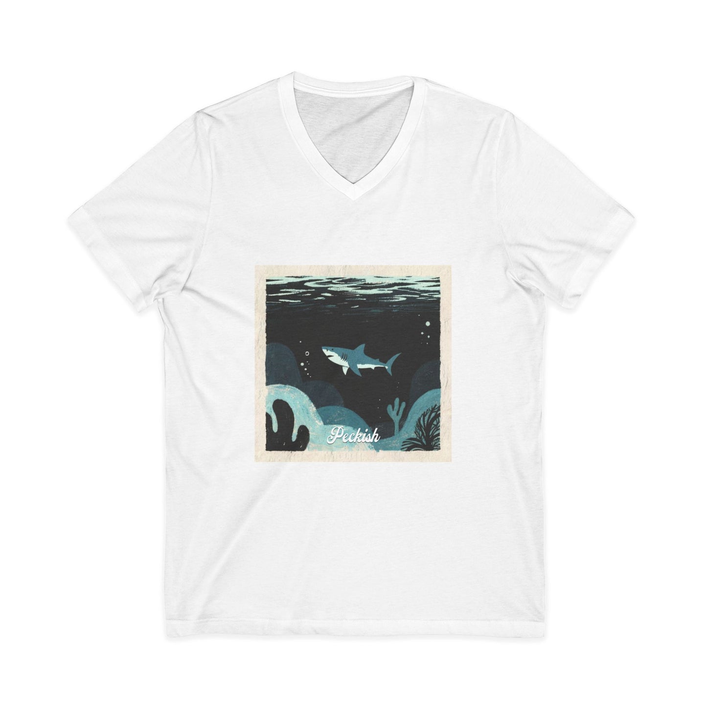 •V• Shark V-Neck Tee - Peckish
