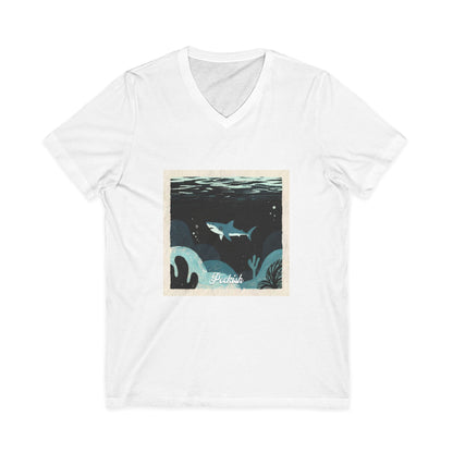 •V• Shark V-Neck Tee - Peckish
