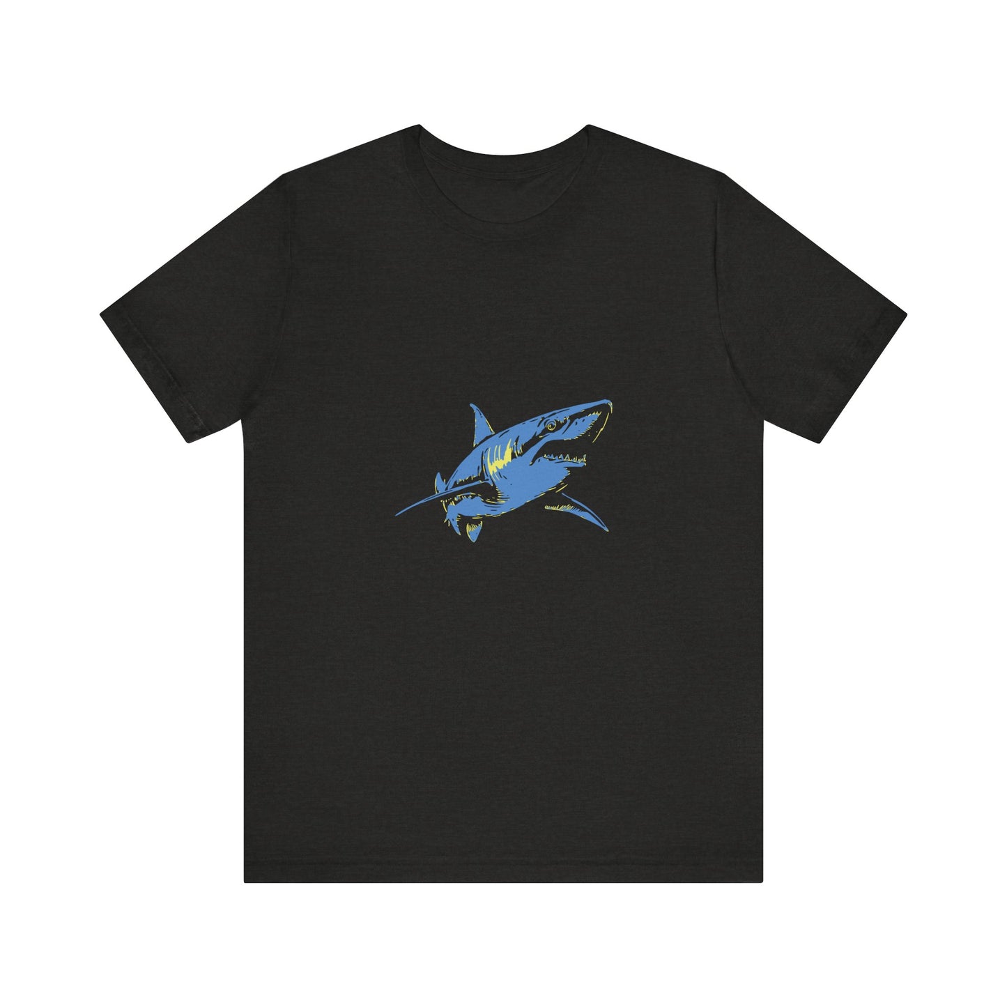 Vintage Blue Shark Graphic Unisex Jersey Tee