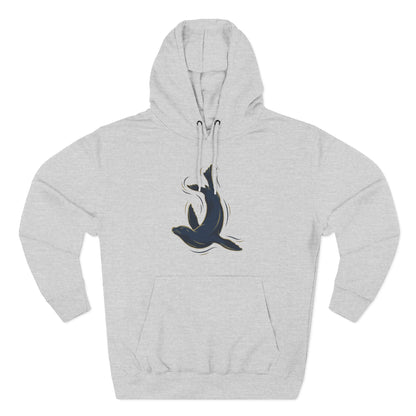 Sea Lion & Marlin Pullover Hoodie - SK Variation (Front & Back Image)