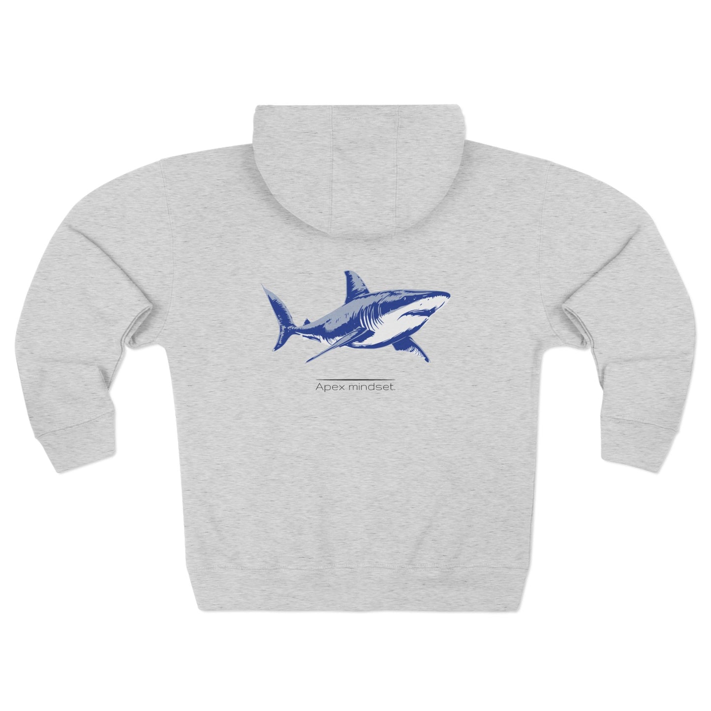 Great White Shark "Apex mindset" Graphic Unisex Comfort Zip Hoodie