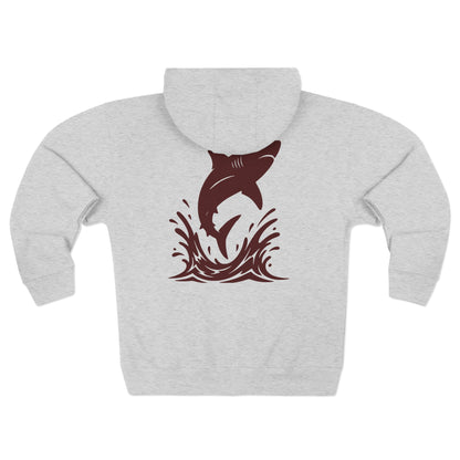 Shark Zip Hoodie - Splash