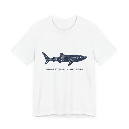 Shark Tee –  Whale Shark Silhouette "Biggest Fish In Any Pond"