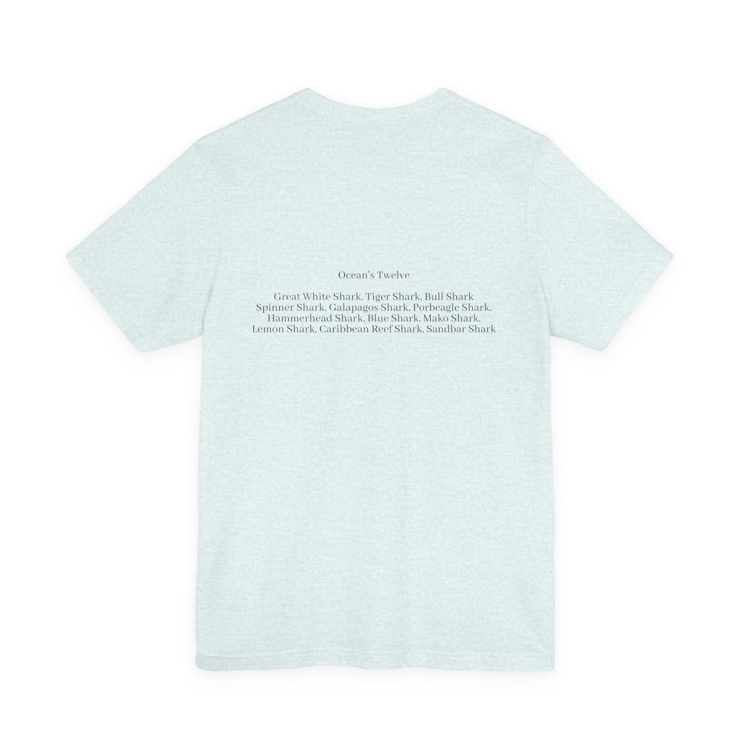Shark Tee - Ocean's Twelve (Shark List on Back)