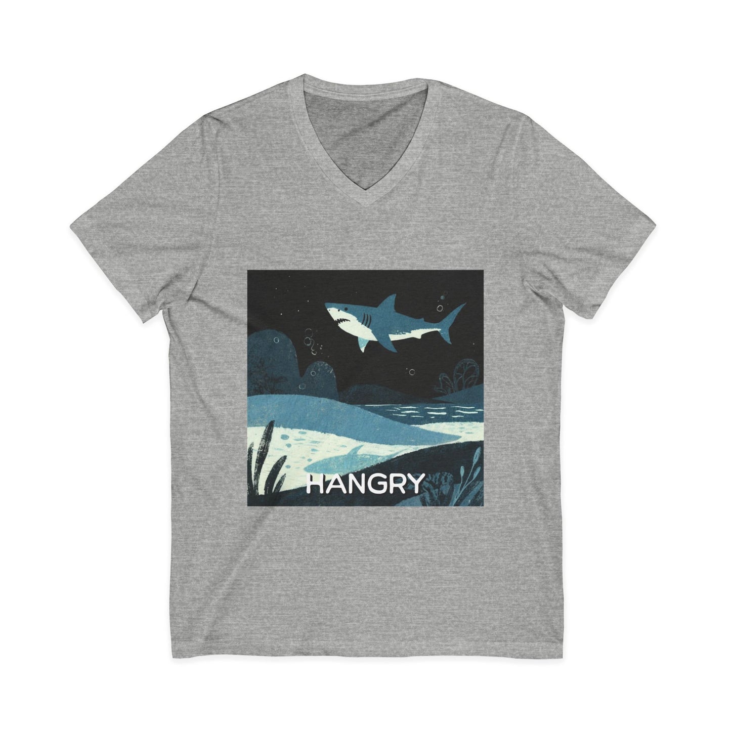 •V• Shark V-Neck Tee - Hangry