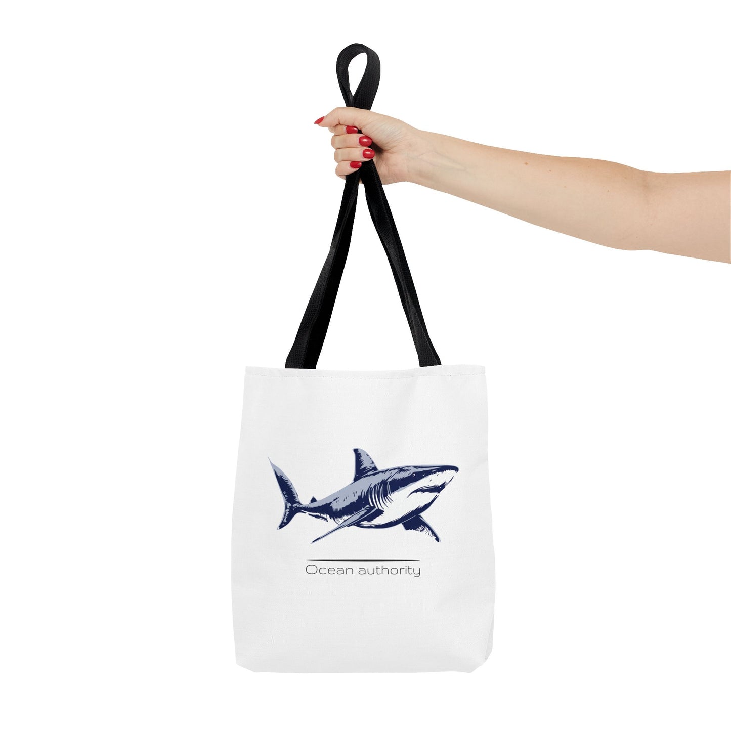 Shark Tote Bag — 'Ocean Authority' & 'Unleash Your Shark' Printed Tote