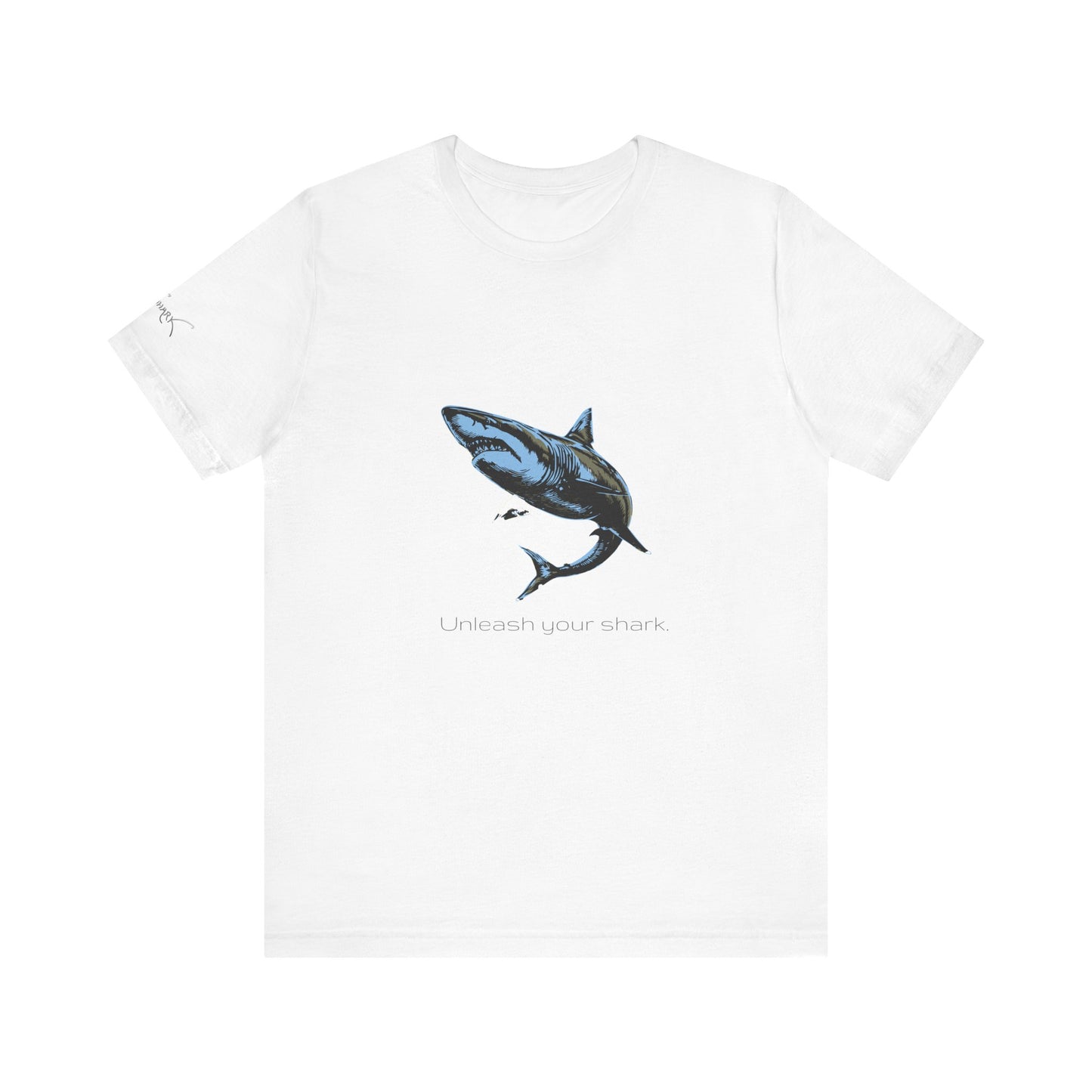 Great White Shark "Unleash your shark" Graphic Unisex Jersey Tee