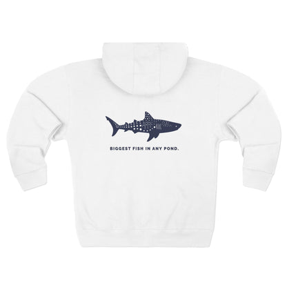 Shark Zip Hoodie - Biggest Fish In Any Pond