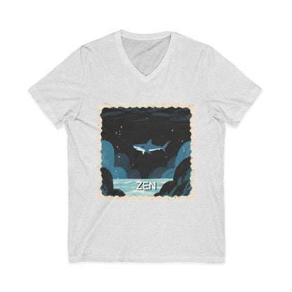 •V• Shark V-Neck Tee - Zen