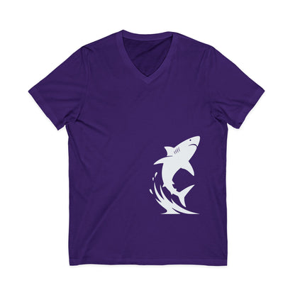 •V• Shark V-Neck Tee - Breach White