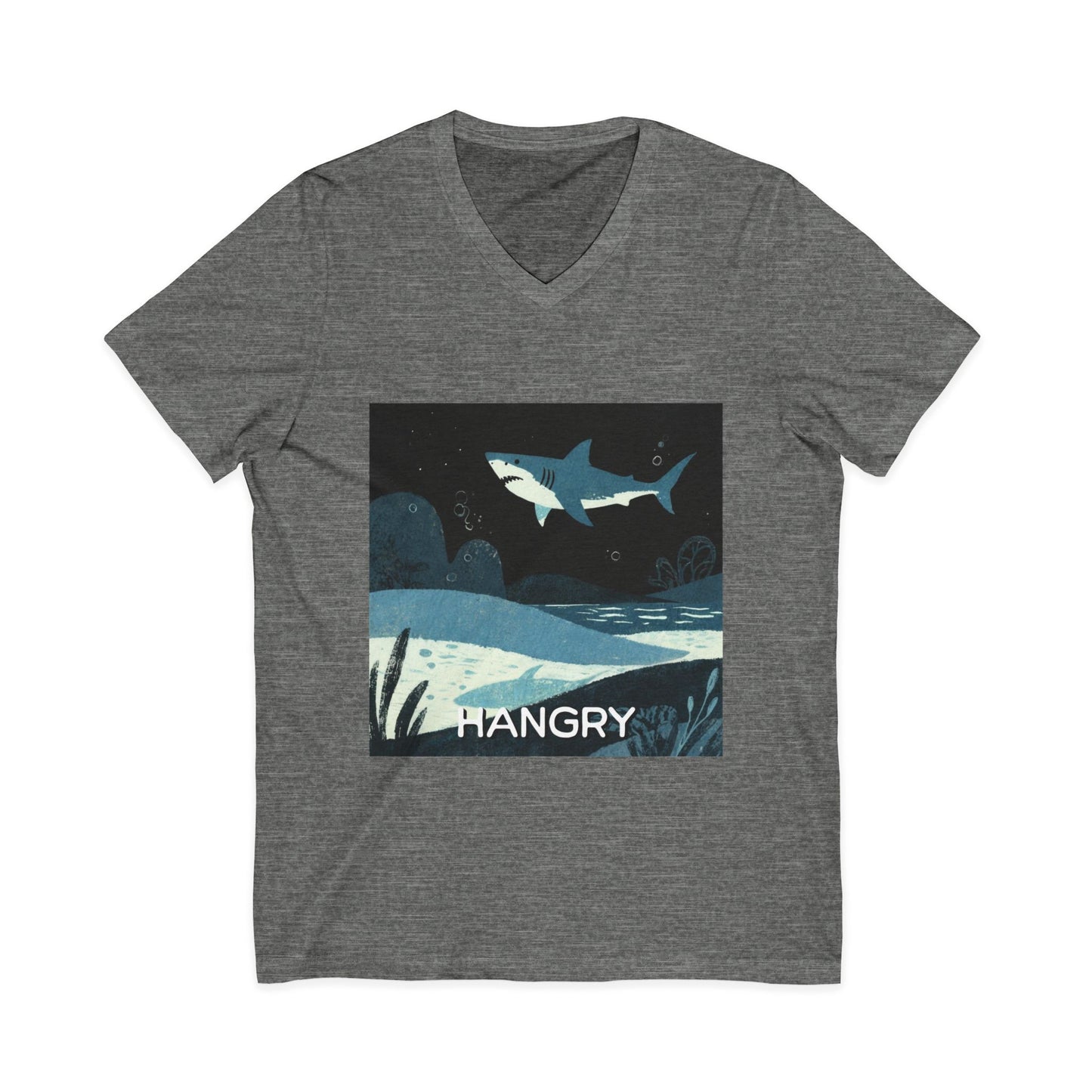 •V• Shark V-Neck Tee - Hangry
