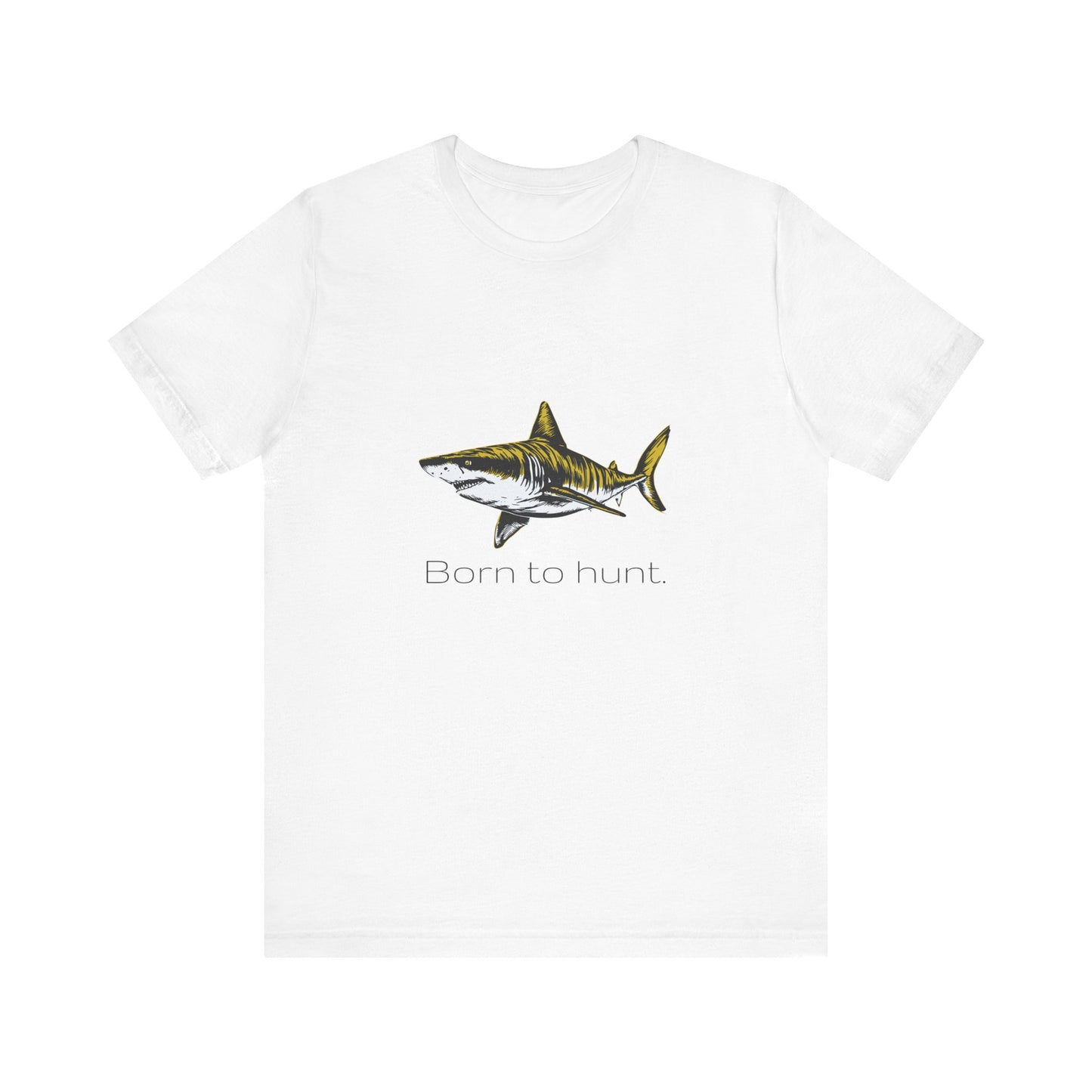 Tiger Shark "Born to Hunt" Graphic Unisex Jersey Tee
