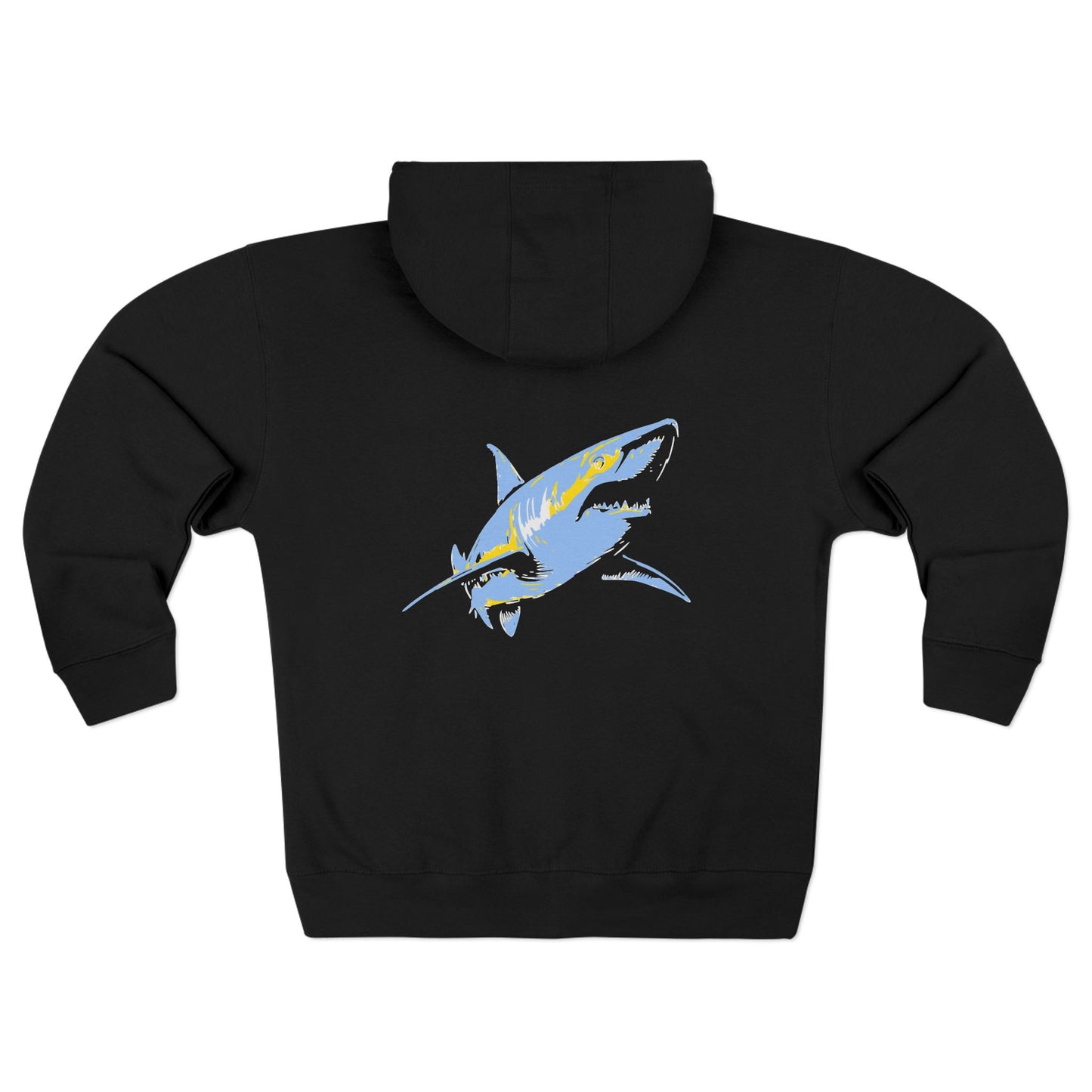 Shark Zip Hoodie - Blue Shark Solo