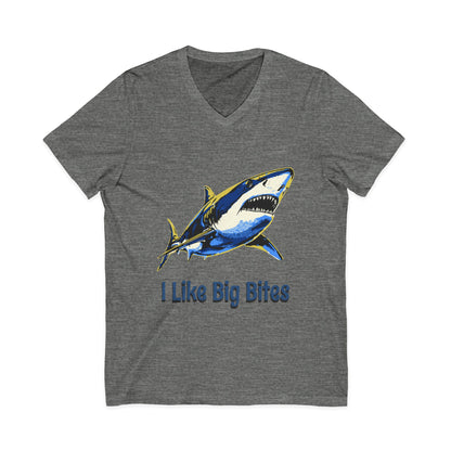 •V• Shark V-Neck Tee - I Like Big Bites