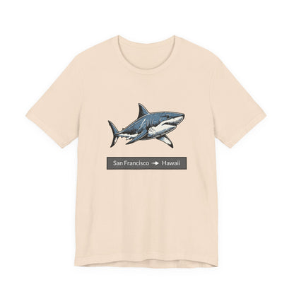Shark Tee - San Francisco to Hawaii