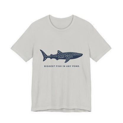 Shark Tee –  Whale Shark Silhouette "Biggest Fish In Any Pond"