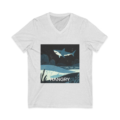 •V• Shark V-Neck Tee - Hangry