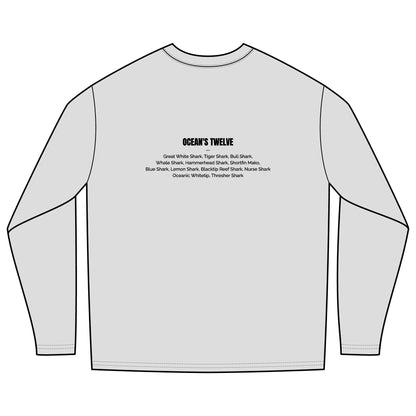 Rash Guard - "Ocean's Twelve" (Shark List on Back)