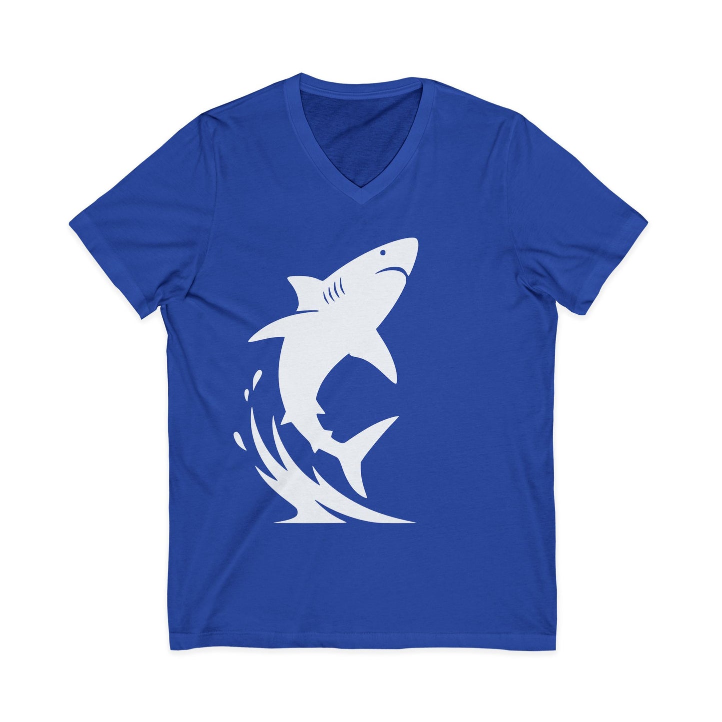 •V• Shark V-Neck Tee - Breach White