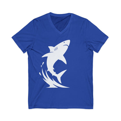 •V• Shark V-Neck Tee - Breach White