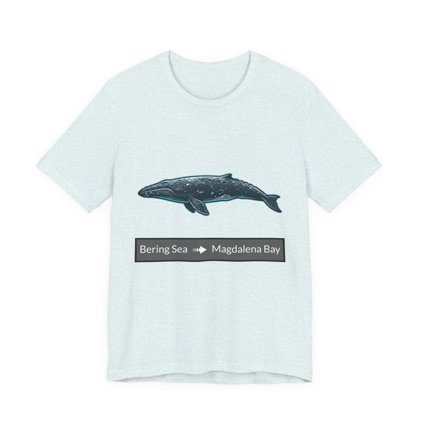 Gray Whale Tee - Migration "Bering Sea to Magdalena Bay"