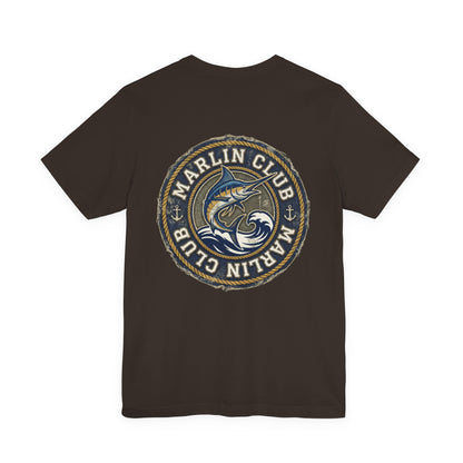 Marlin Club Tee - Back Image (Small Badge on Front)