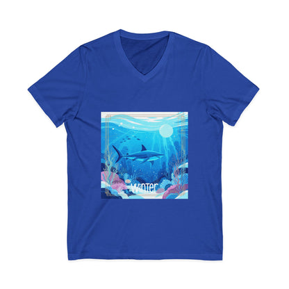 •V• Shark V-Neck Tee - Ocean Seasons 1 Winter