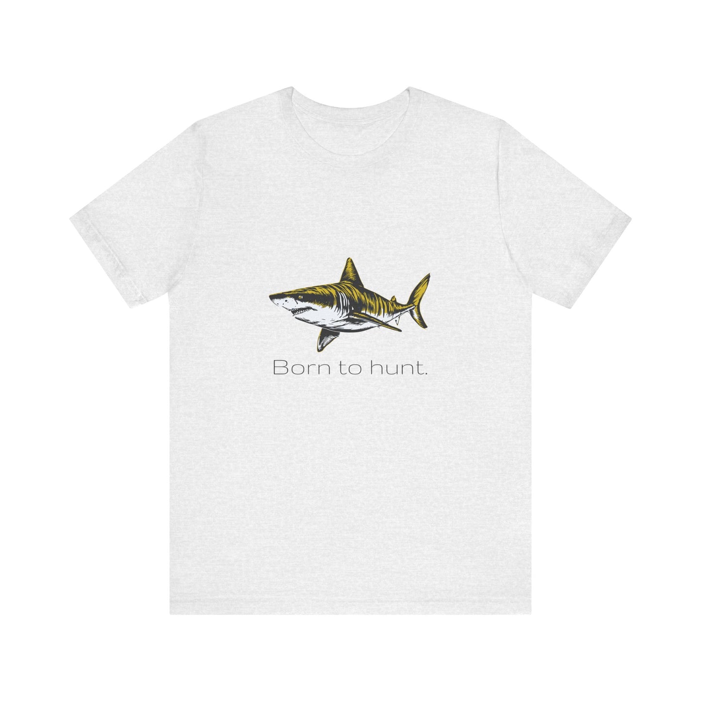 Tiger Shark "Born to Hunt" Graphic Unisex Jersey Tee