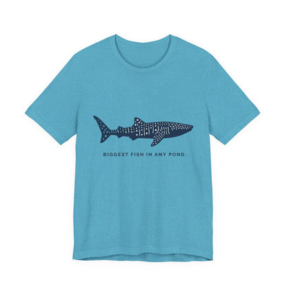 Shark Tee –  Whale Shark Silhouette "Biggest Fish In Any Pond"