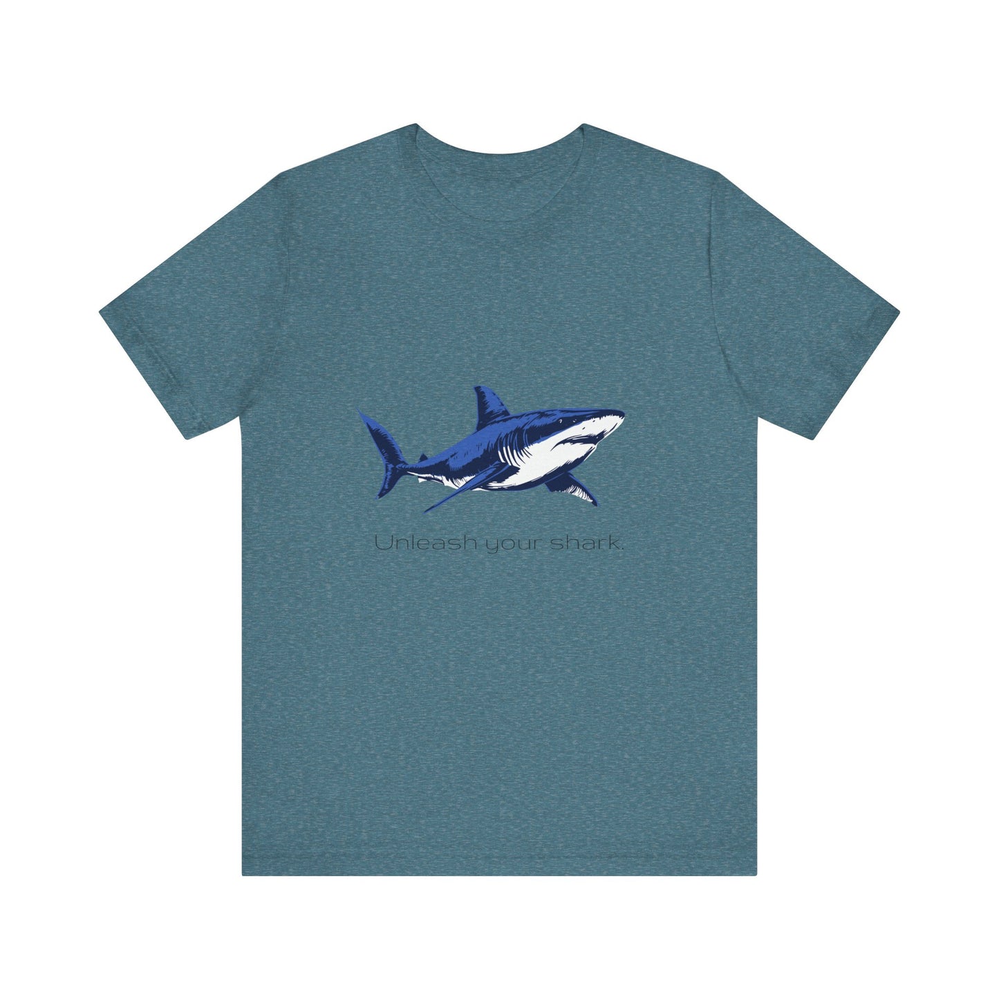 Great White Shark "Unleash your shark" Graphic Unisex Jersey Tee