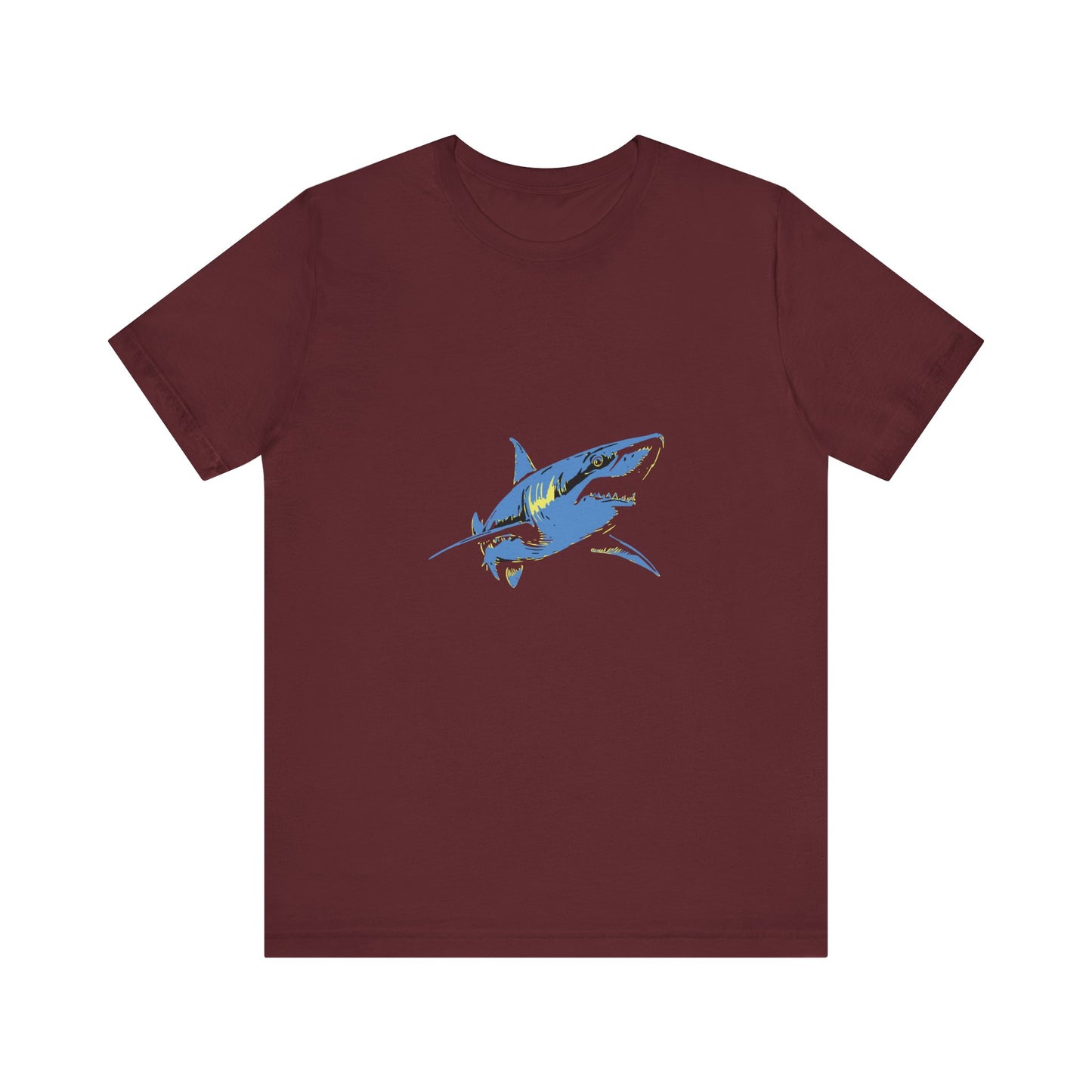 Vintage Blue Shark Graphic Unisex Jersey Tee