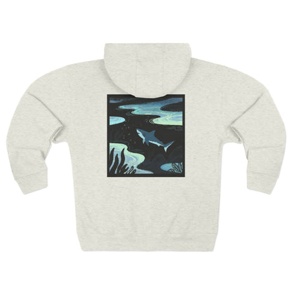 Shark Zip Hoodie — Shark Nightscape