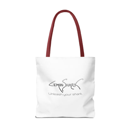 Shark Tote Bag — 'Ocean Authority' & 'Unleash Your Shark' Printed Tote