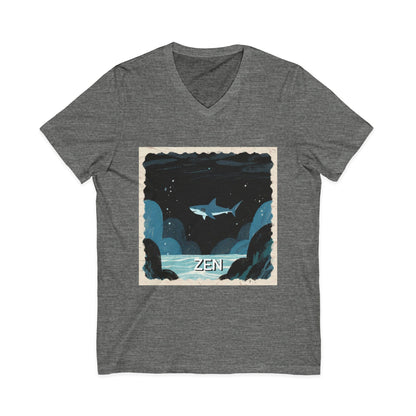 •V• Shark V-Neck Tee - Zen