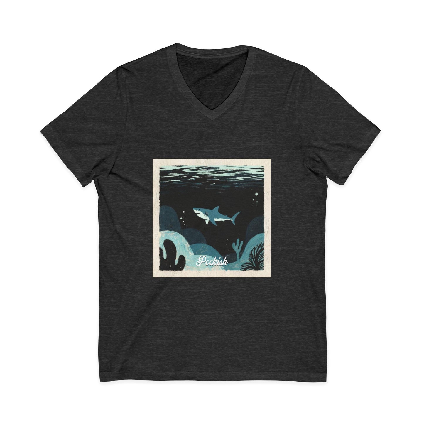 •V• Shark V-Neck Tee - Peckish