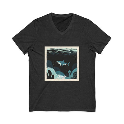 •V• Shark V-Neck Tee - Peckish