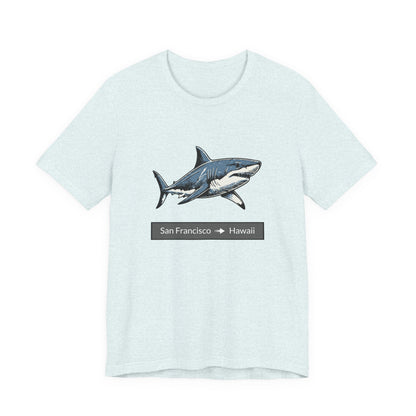 Shark Tee - San Francisco to Hawaii