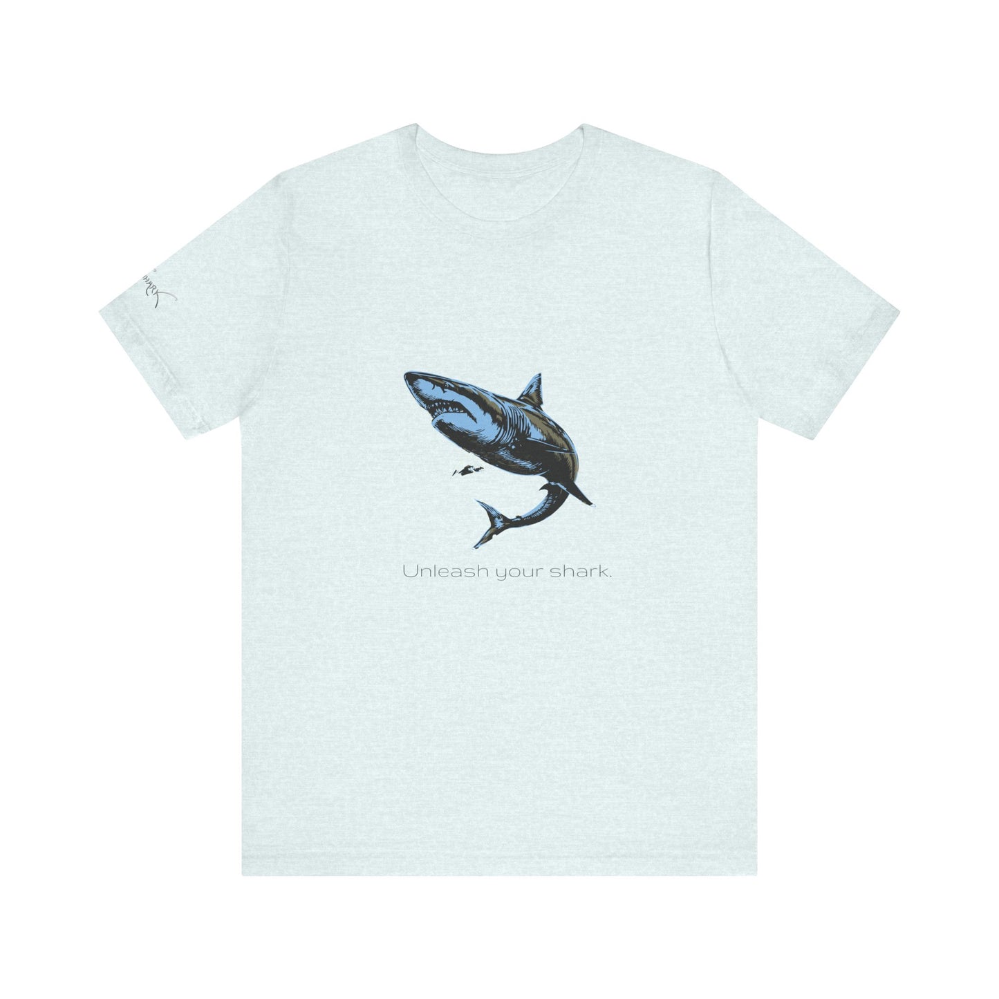 Great White Shark "Unleash your shark" Graphic Unisex Jersey Tee