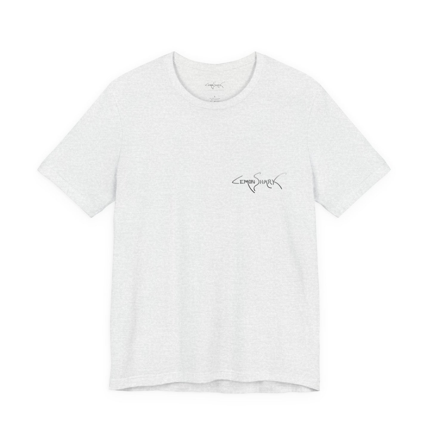 Dolphin Woodblock Tee - Wave (Back Image, Front Logo)