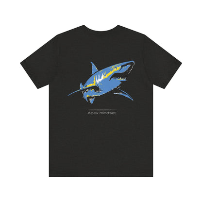 Blue Shark Tee - Apex Mindset (Back Print)