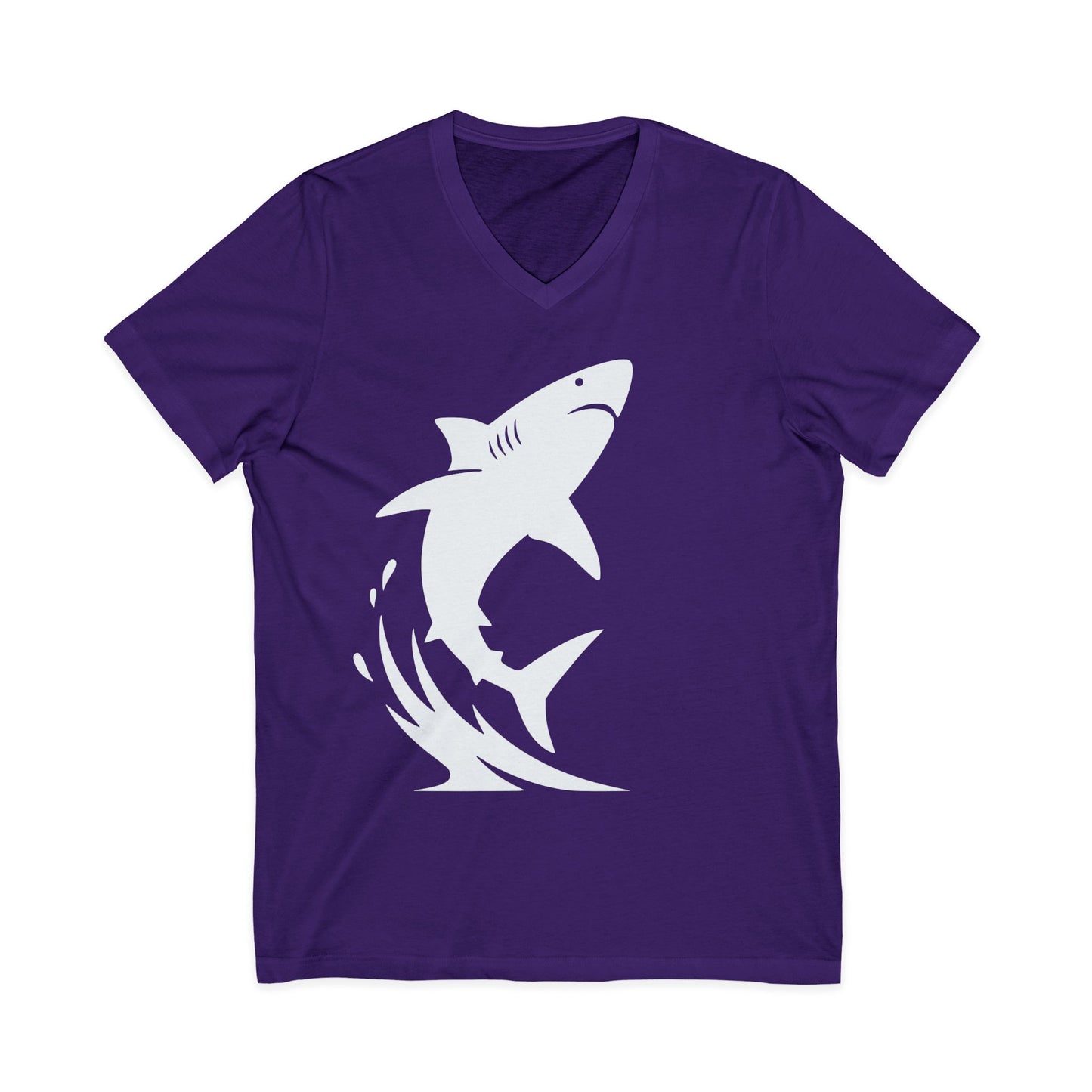 •V• Shark V-Neck Tee - Breach White