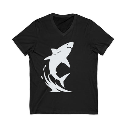 •V• Shark V-Neck Tee - Breach White