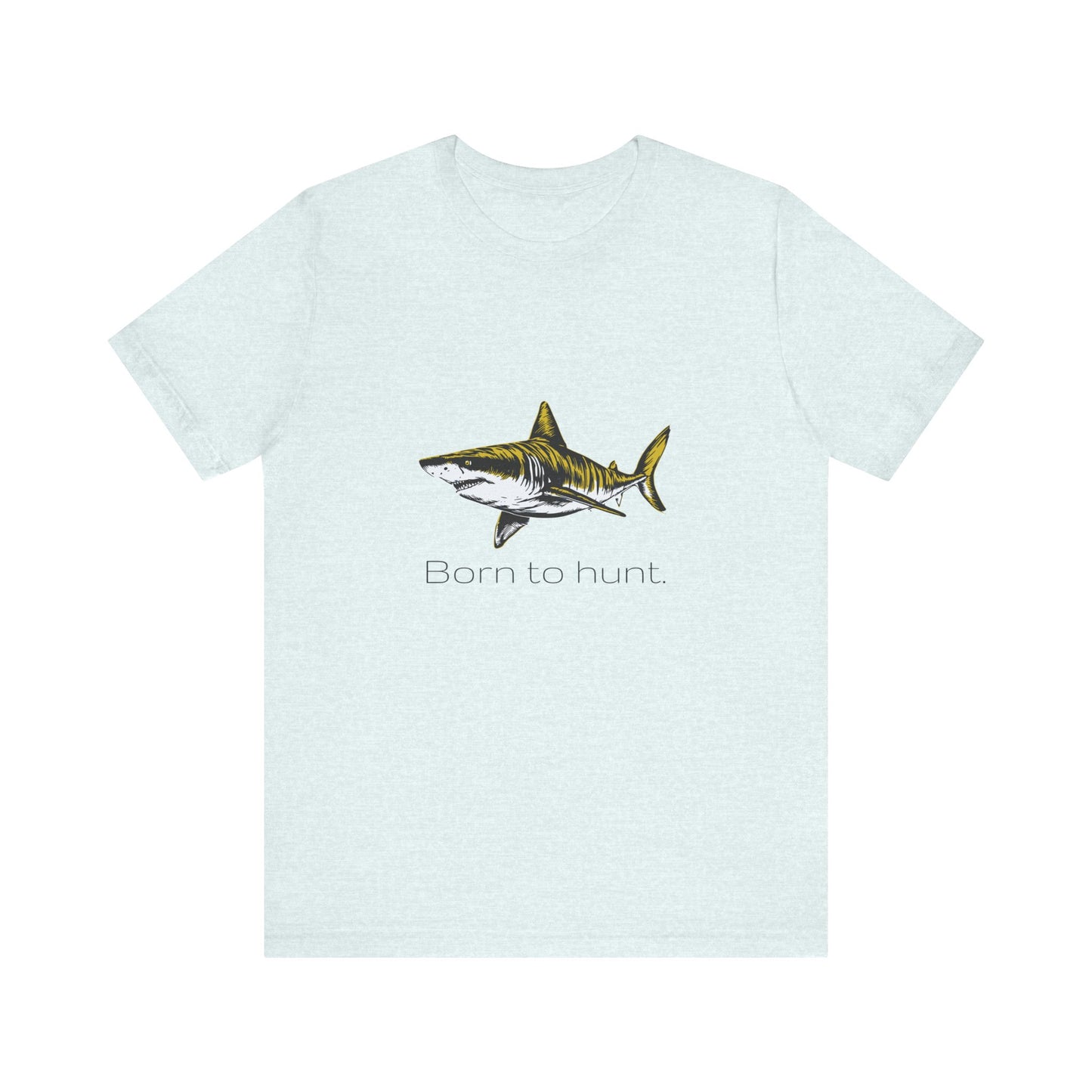 Tiger Shark "Born to Hunt" Graphic Unisex Jersey Tee