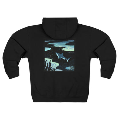 Shark Zip Hoodie — Shark Nightscape